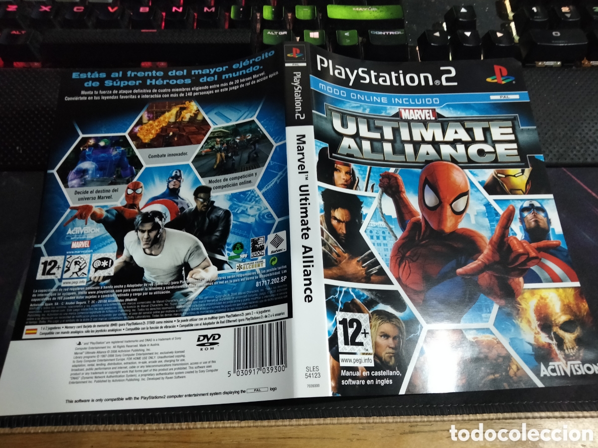 Videojuegos y consolas: Car&aacute;tula Marvel ultimate alliance ps2 - Foto 1