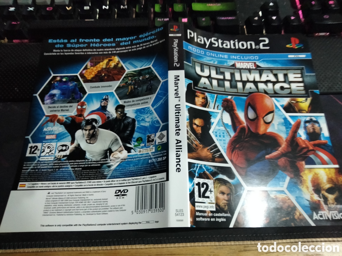 Videojuegos y consolas: Car&aacute;tula Marvel ultimate alliance ps2 - Foto 1