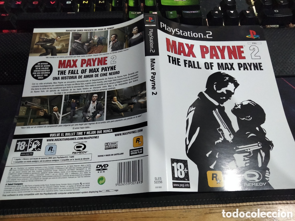 Videojuegos y consolas: Car&aacute;tula Max Payne 2 ps2 - Foto 1