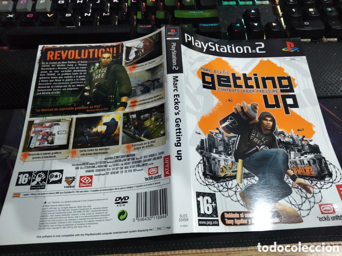 Videojuegos y consolas: Car&aacute;tula getting Up ps2 - Foto 1