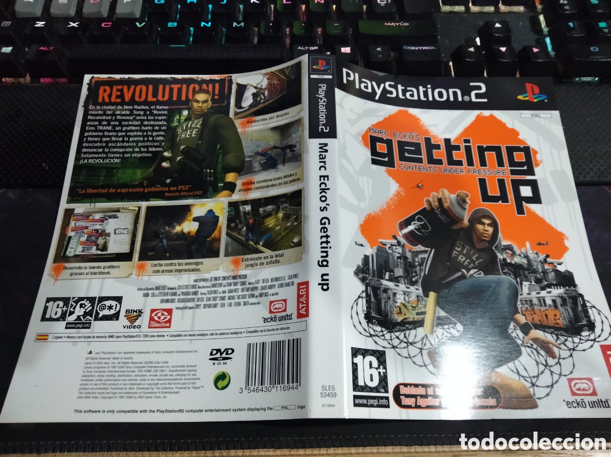 Videojuegos y consolas: car&aacute;tula getting Up ps2 - Foto 1