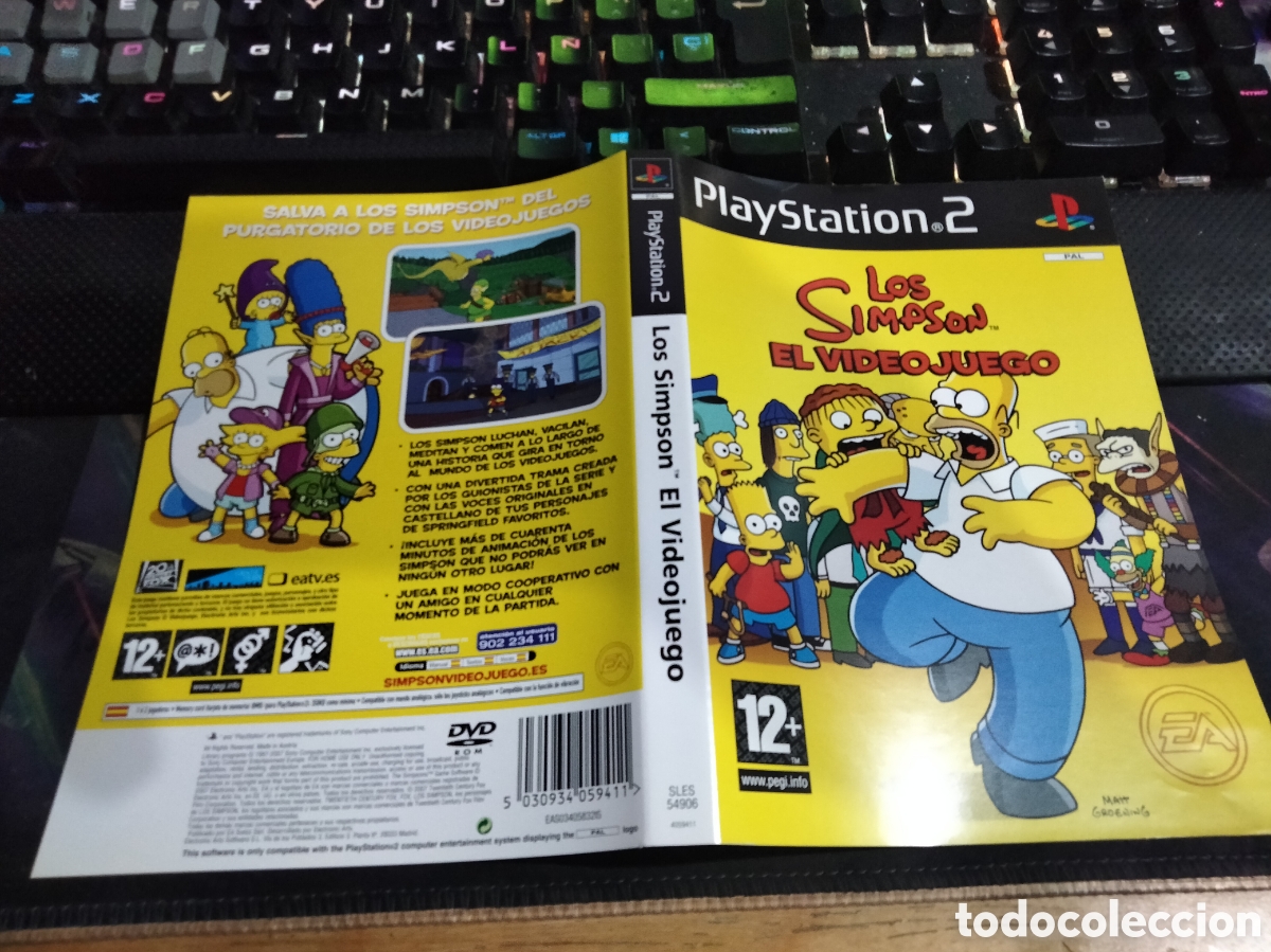Videojuegos y consolas: Car&aacute;tula los Simpson el videojuego ps2 - Foto 1