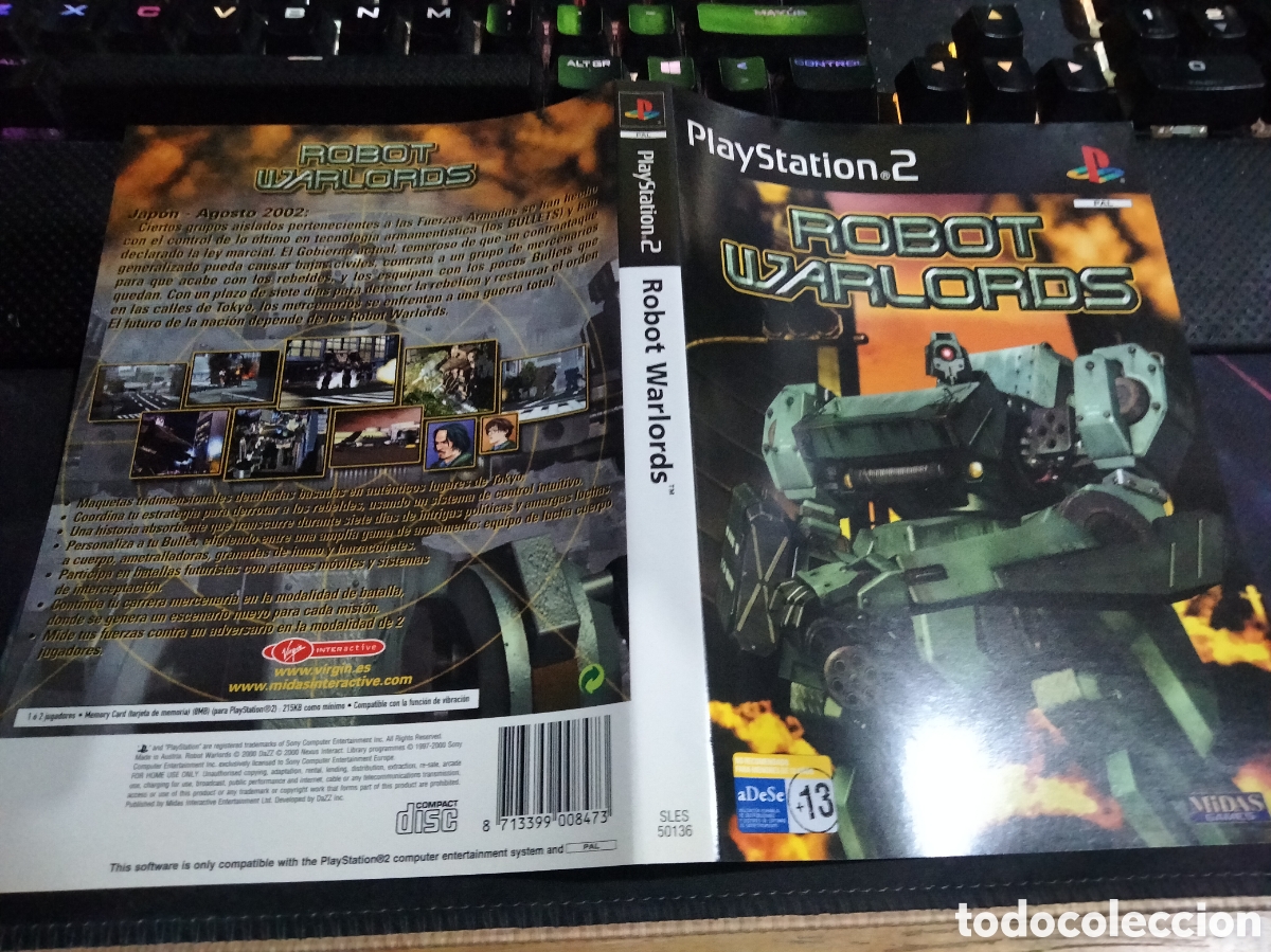 Videojuegos y consolas: Car&aacute;tula robot warlords ps2 - Foto 1