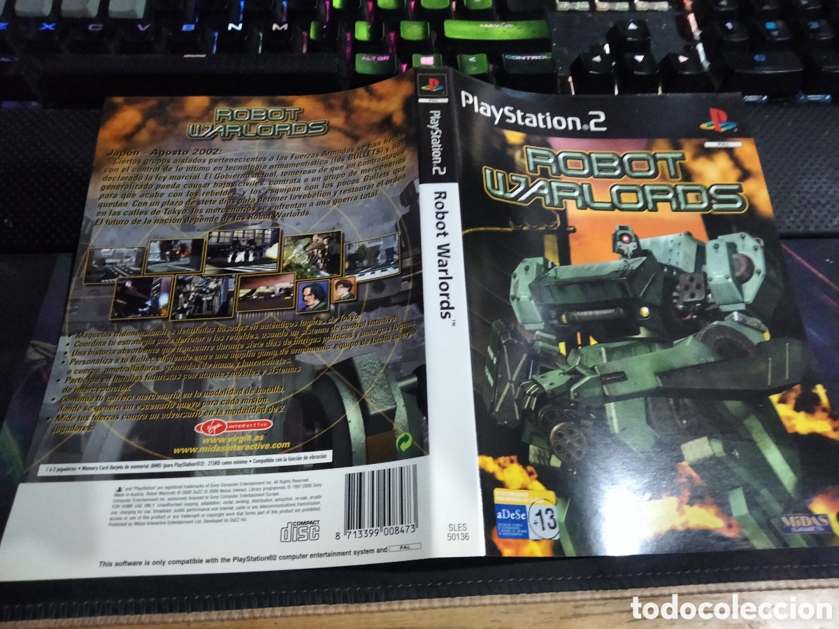 Videojuegos y consolas: Car&aacute;tula robot warlords ps2 - Foto 1