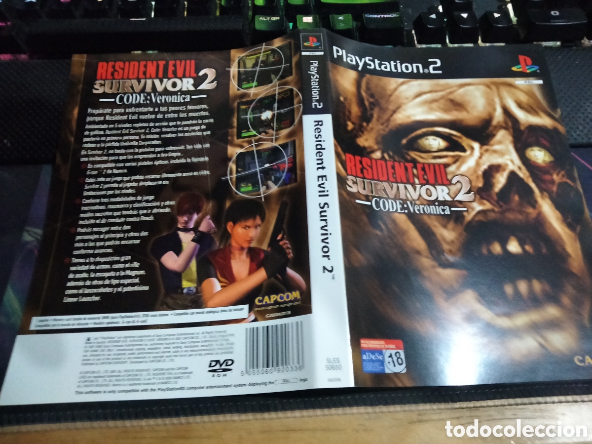 Videojuegos y consolas: Car&aacute;tula resident evil survivor 2 ps2 - Foto 1