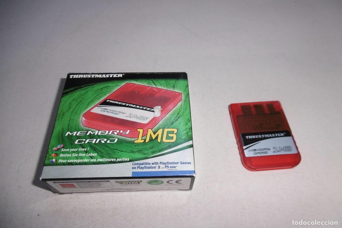 Videojuegos y consolas: PS2 Memoria 1Mb Thrustmaster PlayStation. Funcionamiento OK. - Foto 1