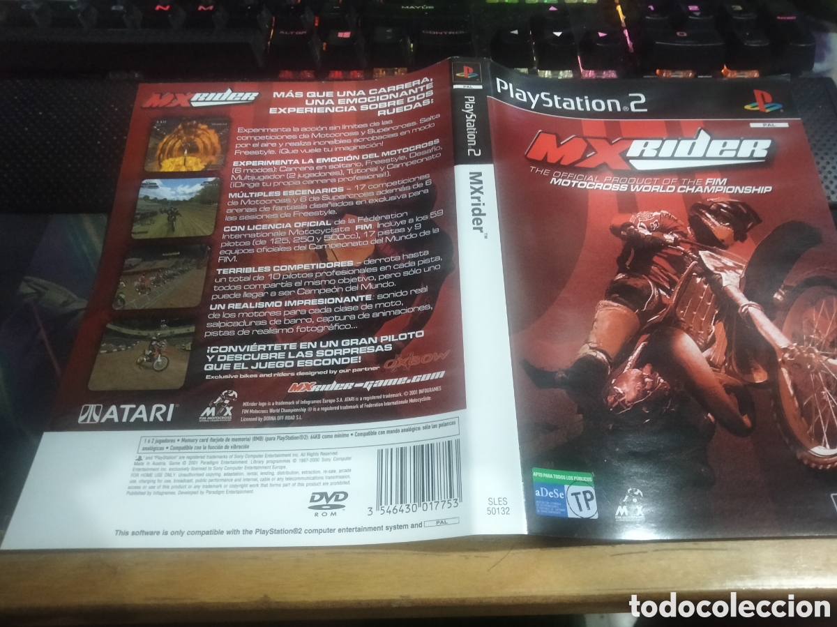 Videojuegos y consolas: Car&aacute;tula mxrider ps2 - Foto 1