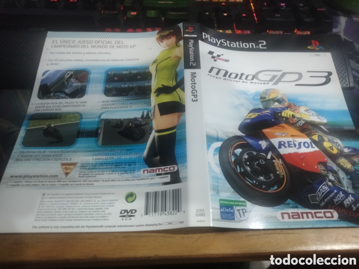 Videojuegos y consolas: Car&aacute;tula motogp 3 ps2 - Foto 1