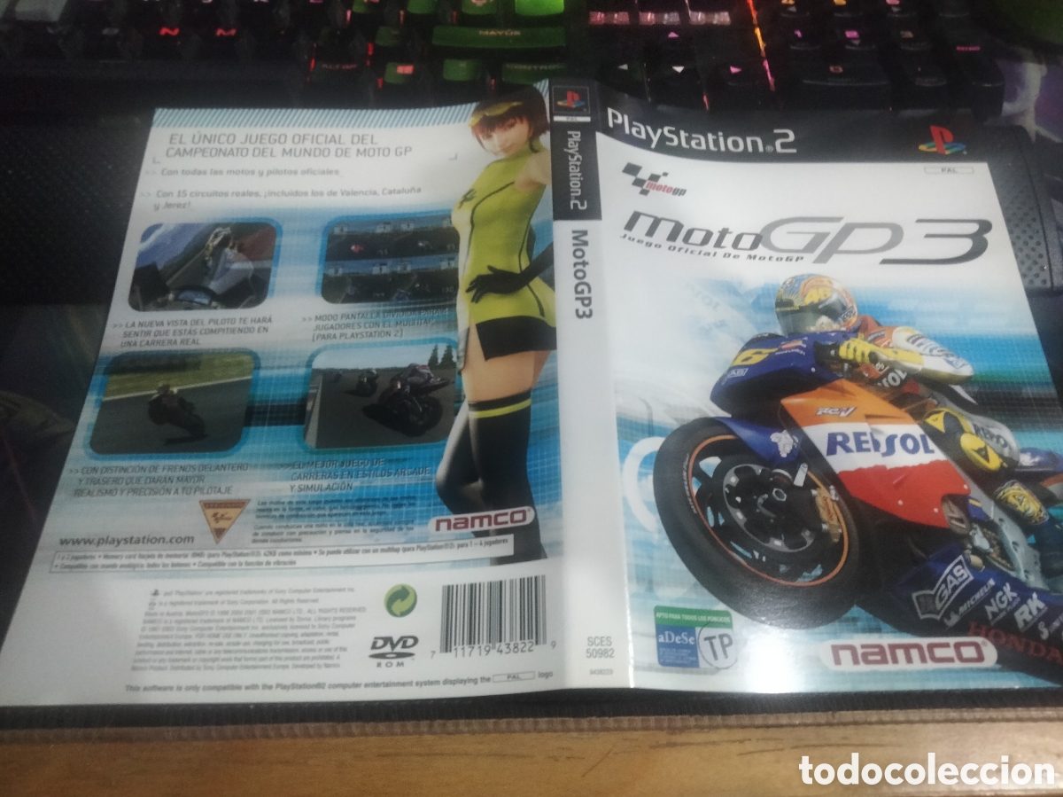 Videojuegos y consolas: Car&aacute;tula motogp 3 ps2 - Foto 1