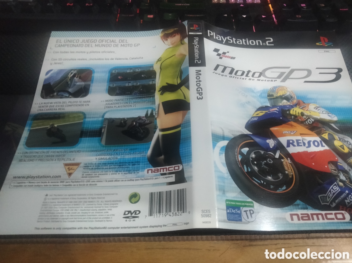 Videojuegos y consolas: Car&aacute;tula motogp 3 ps2 - Foto 1