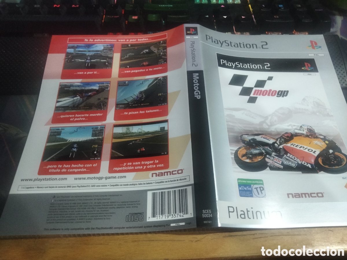 Videojuegos y consolas: Car&aacute;tula moto gp ps2 - Foto 1
