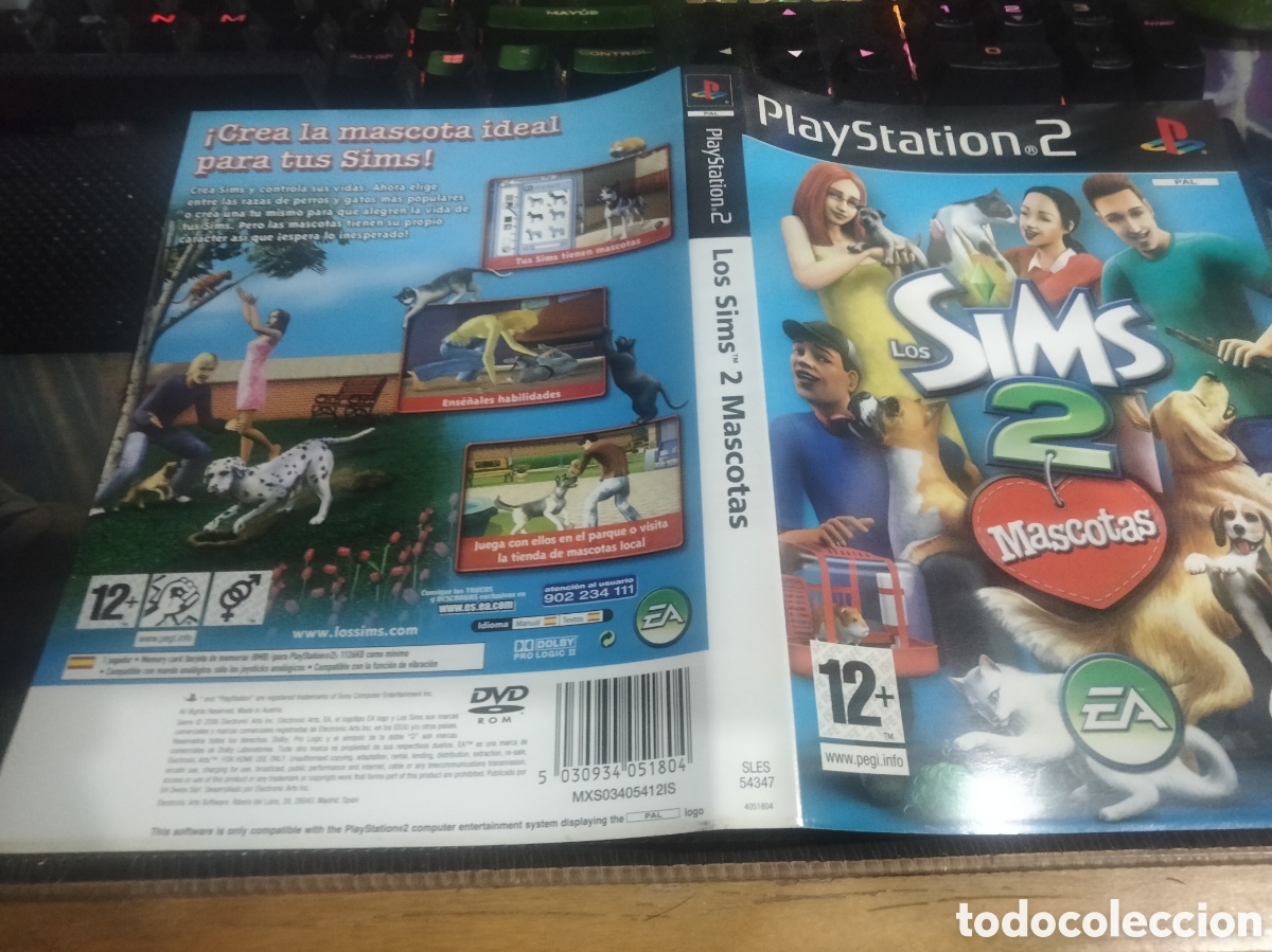 Videojuegos y consolas: Car&aacute;tula los sims 2 mascotas ps2 - Foto 1