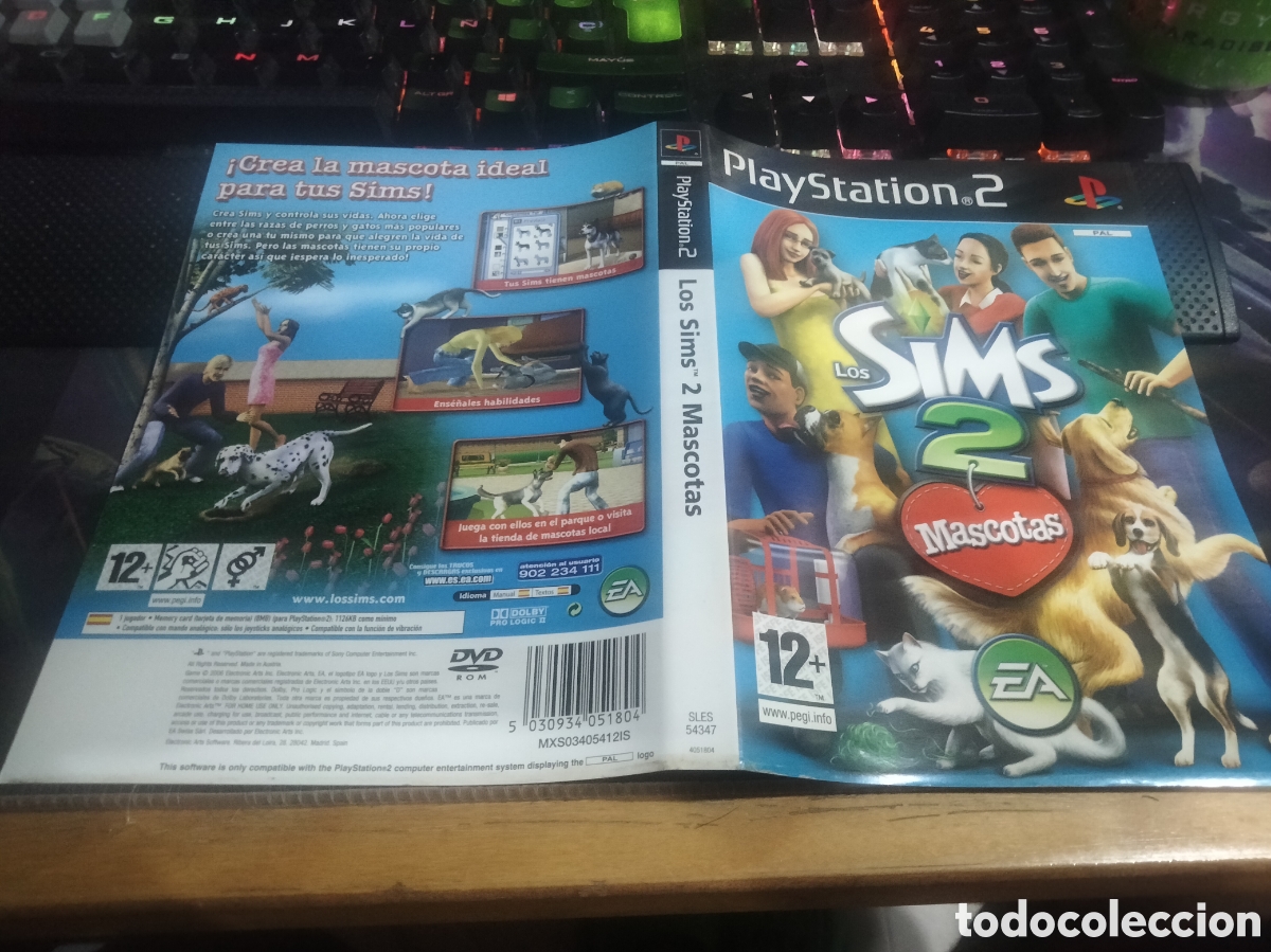 Videojuegos y consolas: Car&aacute;tula los sims 2 mascotas ps2 - Foto 1