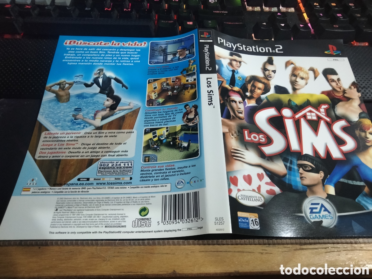 Videojuegos y consolas: Car&aacute;tula los sims ps2 - Foto 1