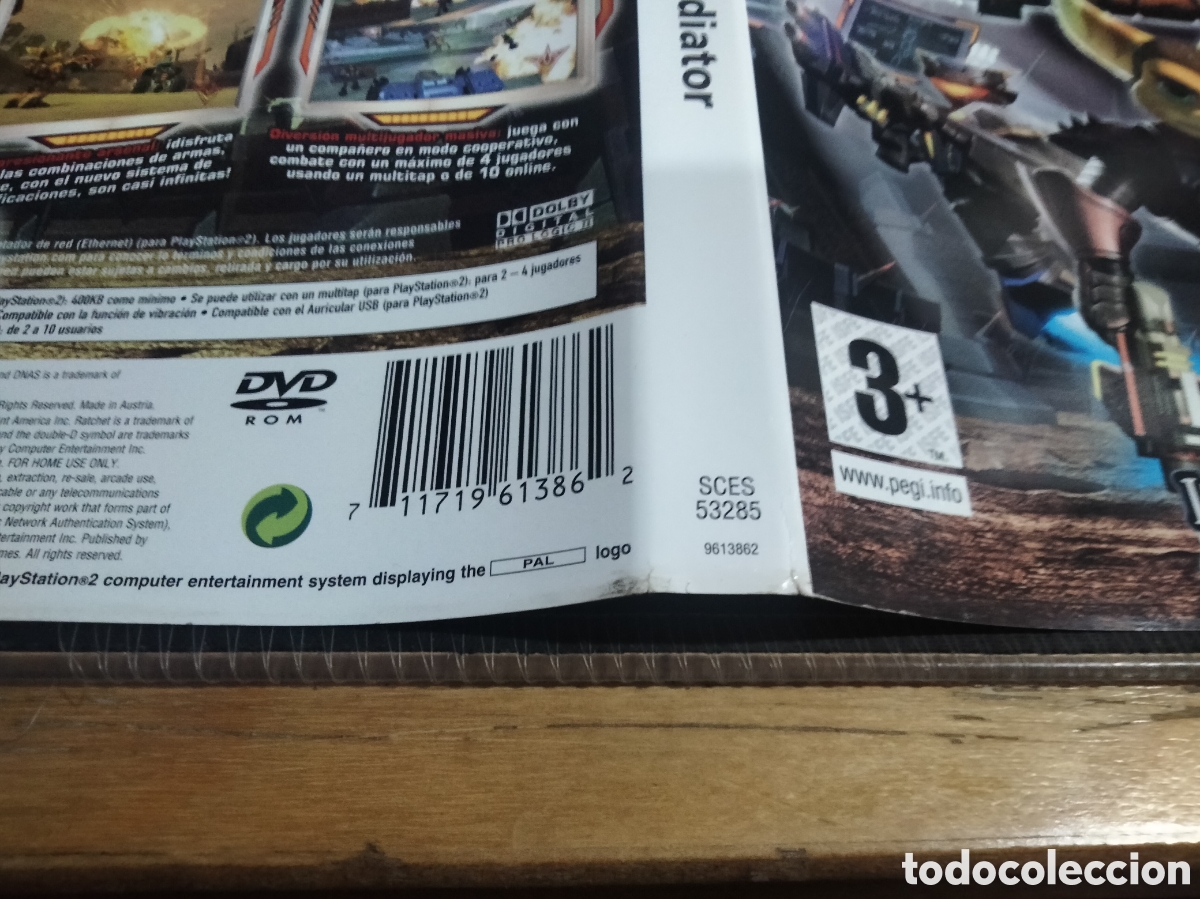 Videojuegos y consolas: Car&aacute;tula ratchet Gladiator ps2 - Foto 2