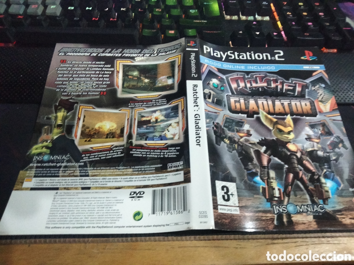 Videojuegos y consolas: Car&aacute;tula ratchet Gladiator ps2 - Foto 1