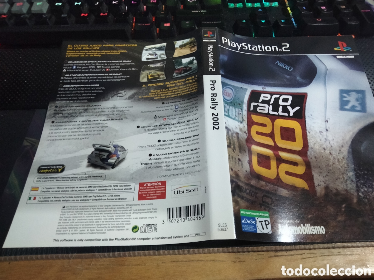 Videojuegos y consolas: Car&aacute;tula pro rally 2002 ps2 - Foto 1