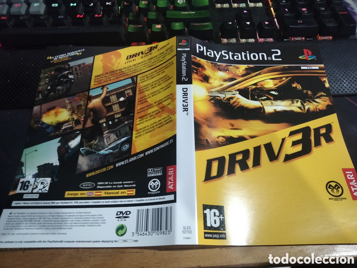 Videojuegos y consolas: Car&aacute;tula driv3r play 2 - Foto 1