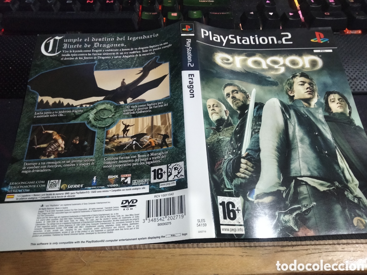 Videojuegos y consolas: Car&aacute;tula eragon play 2 - Foto 1