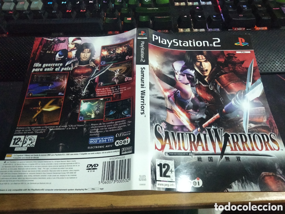Videojuegos y consolas: Car&aacute;tula samur&aacute;i warriors ps2 - Foto 1