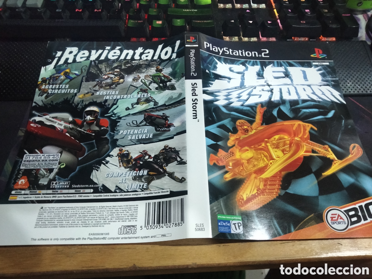Videojuegos y consolas: Car&aacute;tula sled storm ps2 - Foto 1