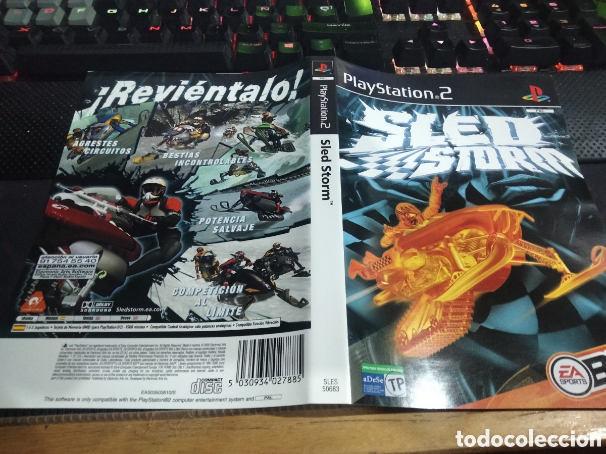 Videojuegos y consolas: Car&aacute;tula sled storm ps2 - Foto 1