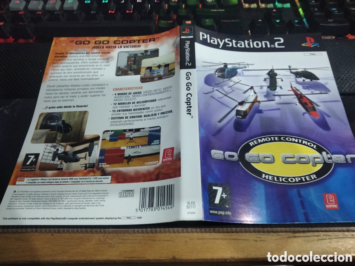 Videojuegos y consolas: Car&aacute;tula go go copter ps2 - Foto 1