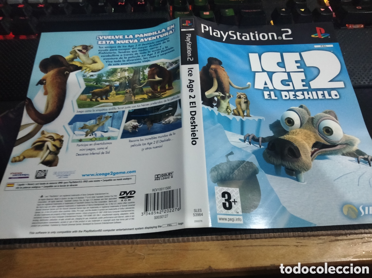Videojuegos y consolas: Car&aacute;tula ice age 2 el deshielo ps2 - Foto 1