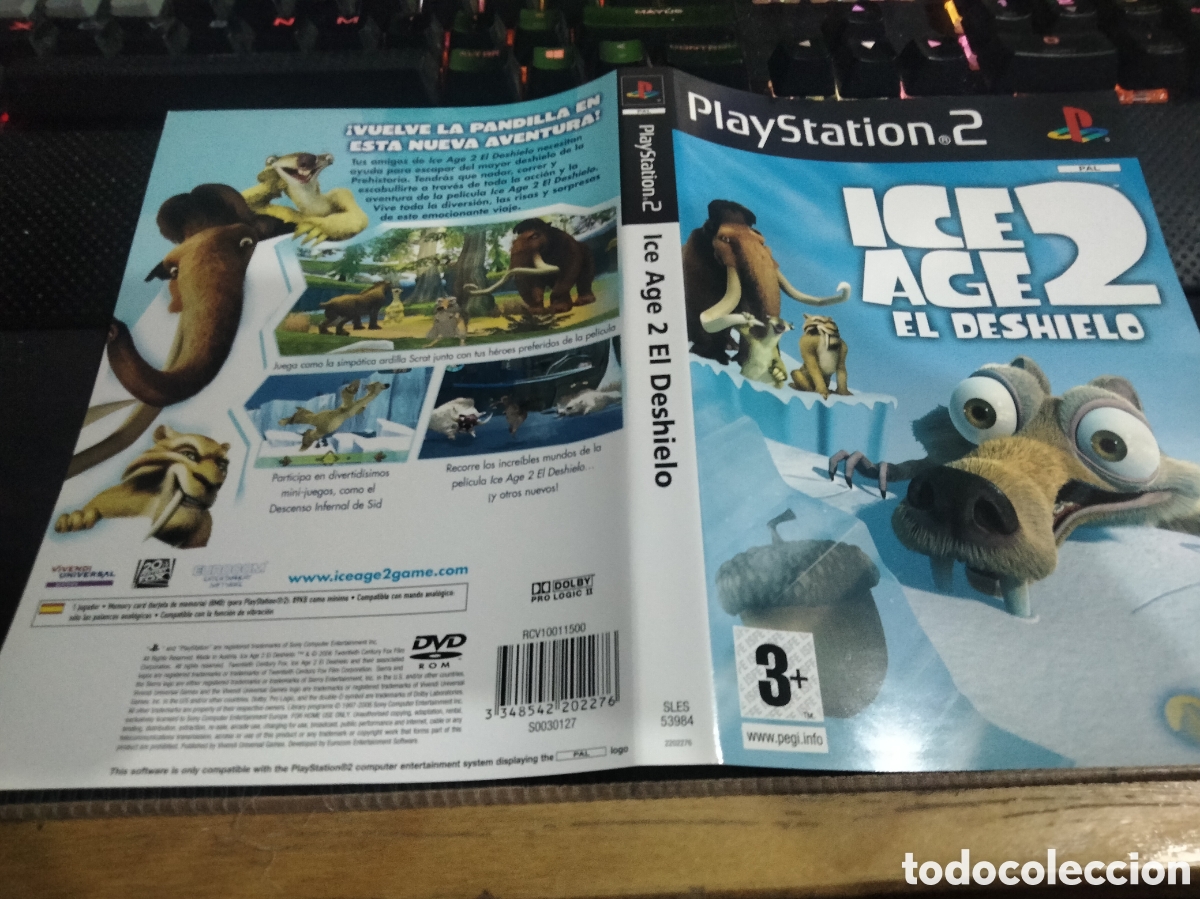 Videojuegos y consolas: Car&aacute;tula ice age 2 el deshielo ps2 - Foto 1