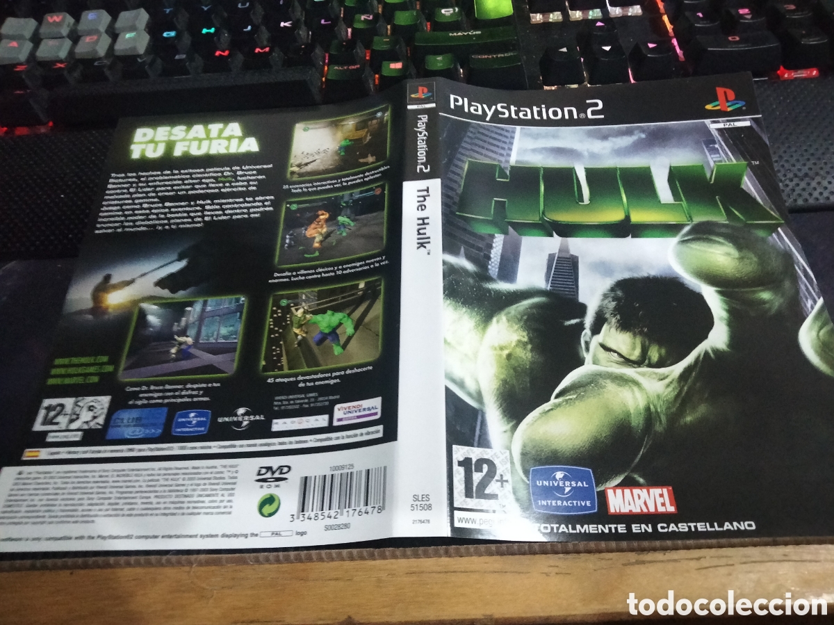 Videojuegos y consolas: Car&aacute;tula Hulk play 2 - Foto 1