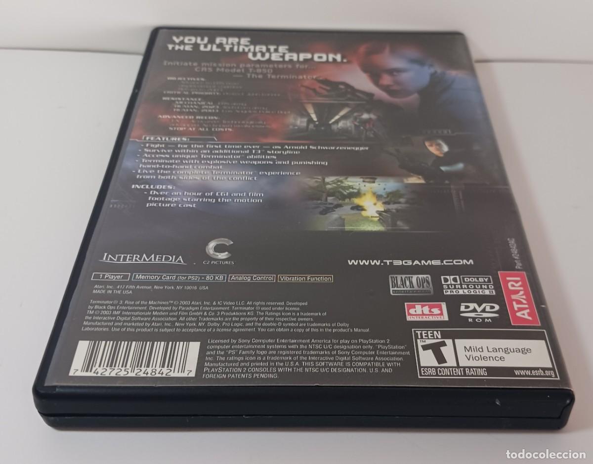 Videojuegos y consolas: TERMINATOR 3 PS2 NTSC AM&Eacute;RICA COMPLETO - Foto 7