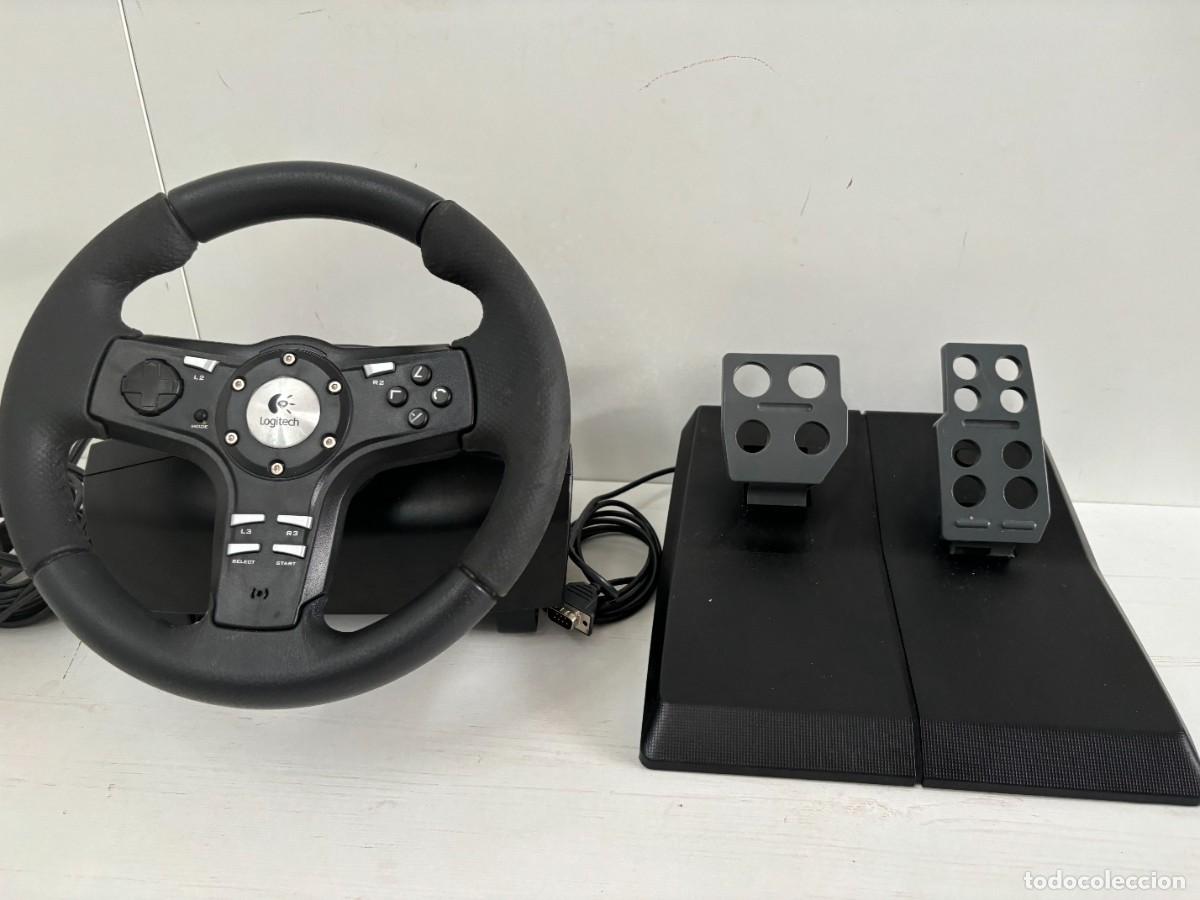 Videojuegos y consolas: VOLANTE Y PEDALES PS2 Y PS3 LOGITECH - Foto 1