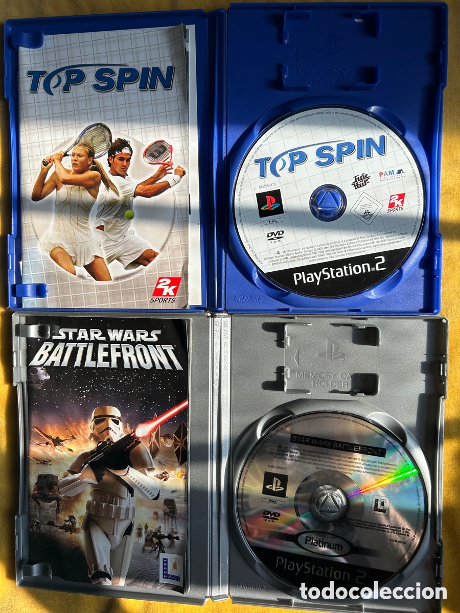 Videojuegos y consolas: Pack Ps2 Top Spin/S.W.Battlefront - Foto 3