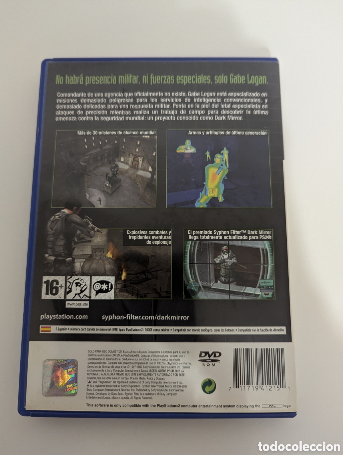 Videojuegos y consolas: SYPHON FILTER DARK MIRROR PS2 - Foto 2