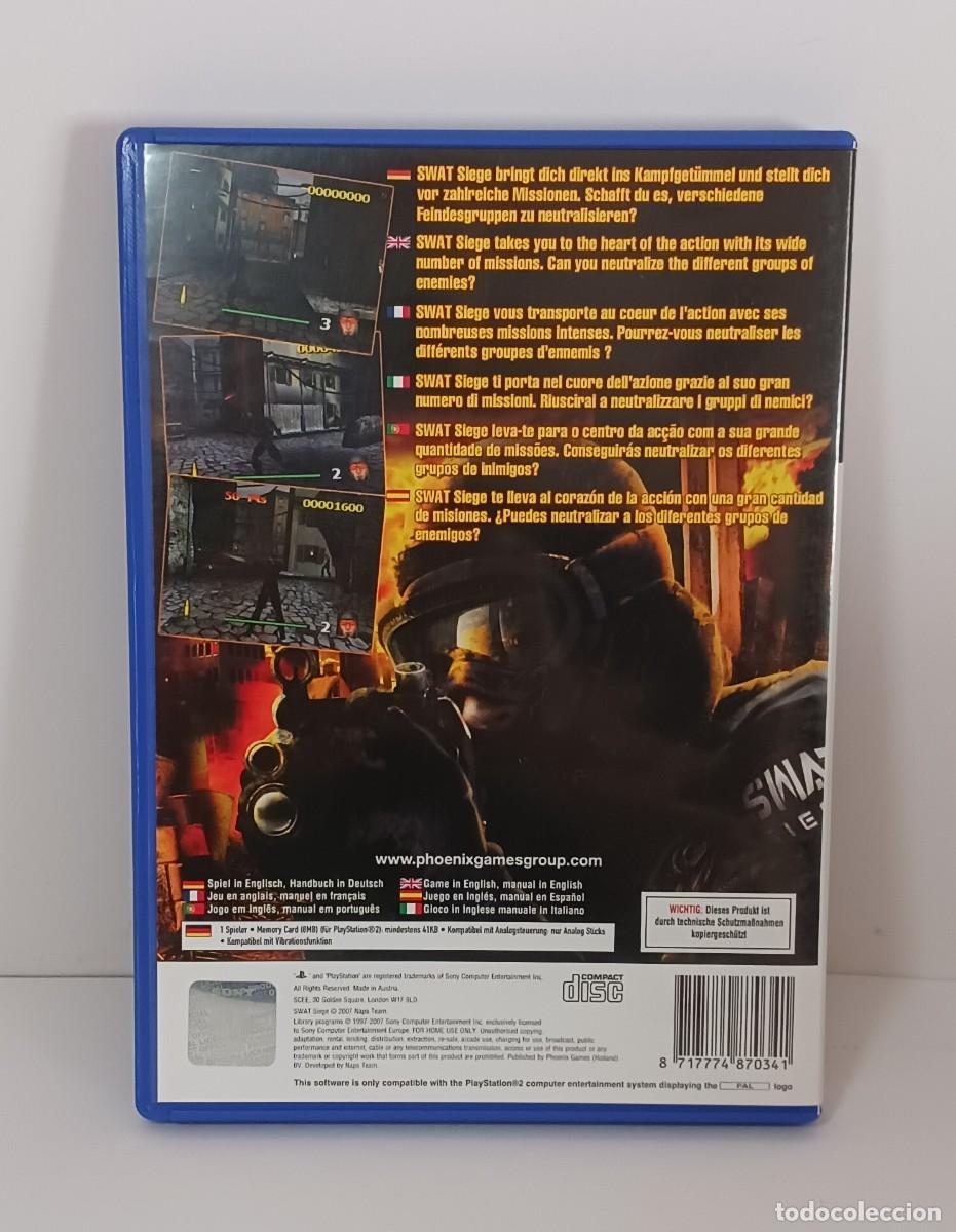 Videojuegos y consolas: SWAT SIEGE PS2 PAL EU COMPLETO - Foto 2