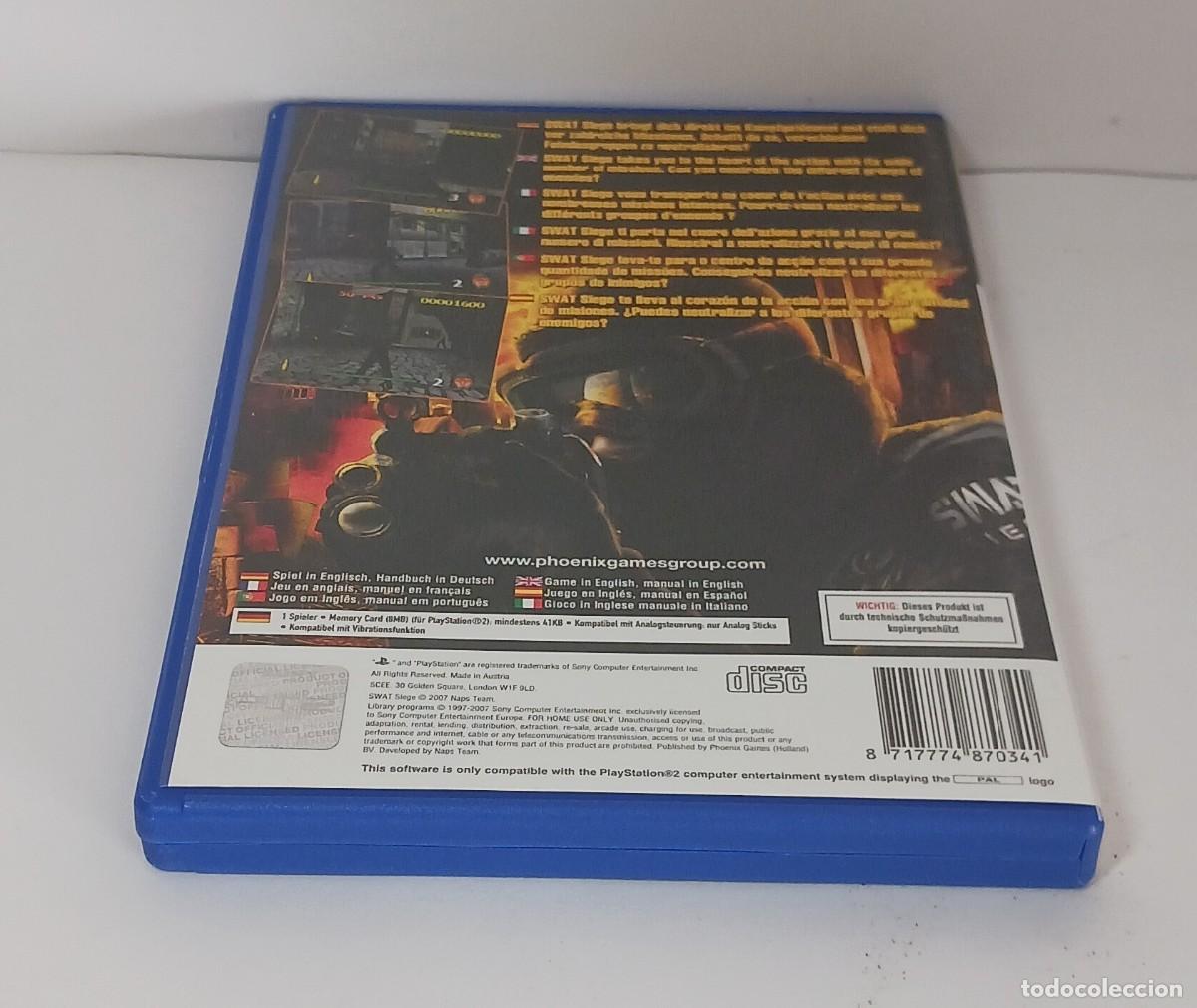 Videojuegos y consolas: SWAT SIEGE PS2 PAL EU COMPLETO - Foto 7