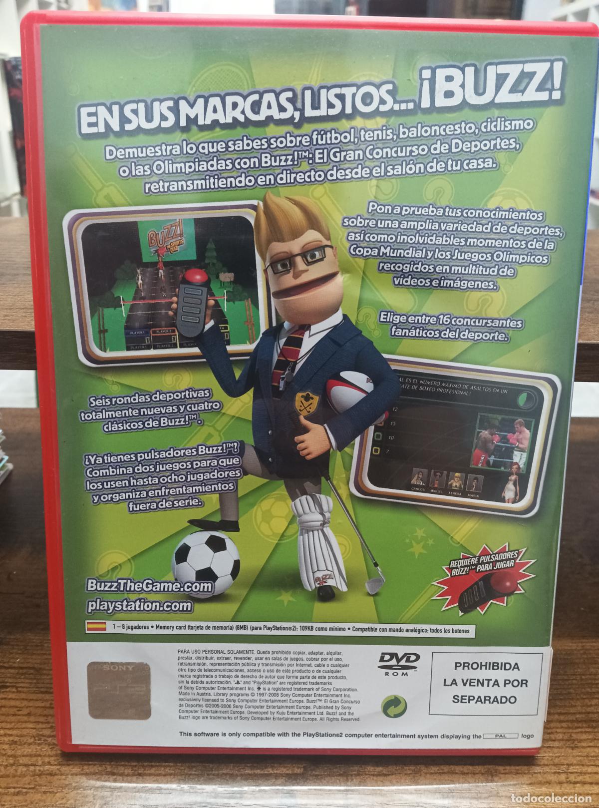 Videojuegos y consolas: BUZZ El gran concurso de DEPORTES, PS2 PAL - Foto 3