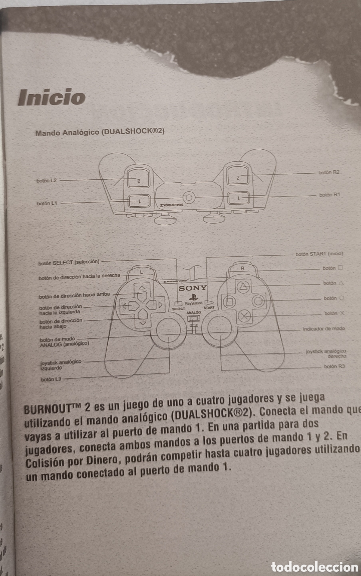 Videojuegos y consolas: Caratula e instrucciones Burnout 2 PS2 Sin caja. - Foto 3