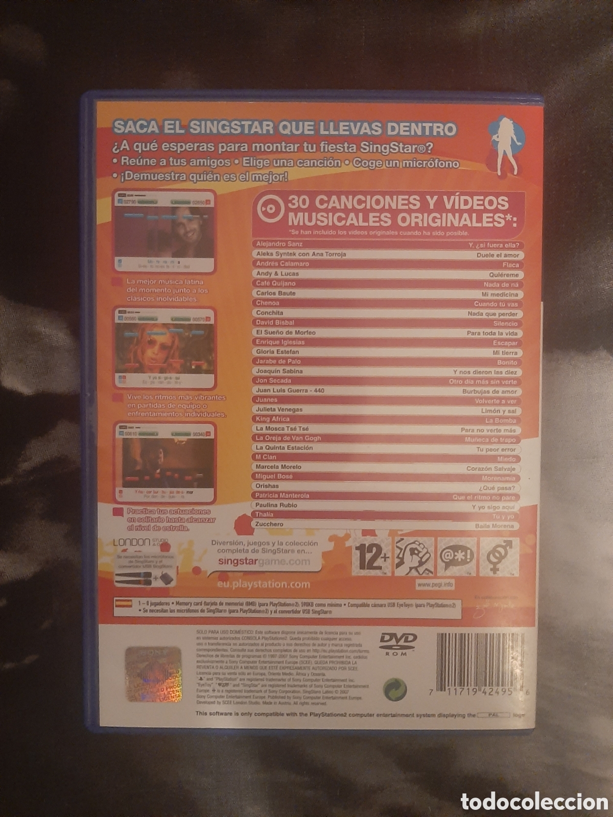 Videojuegos y consolas: SINGSTAR LATINO - PLAYSTATION 2 - Foto 2