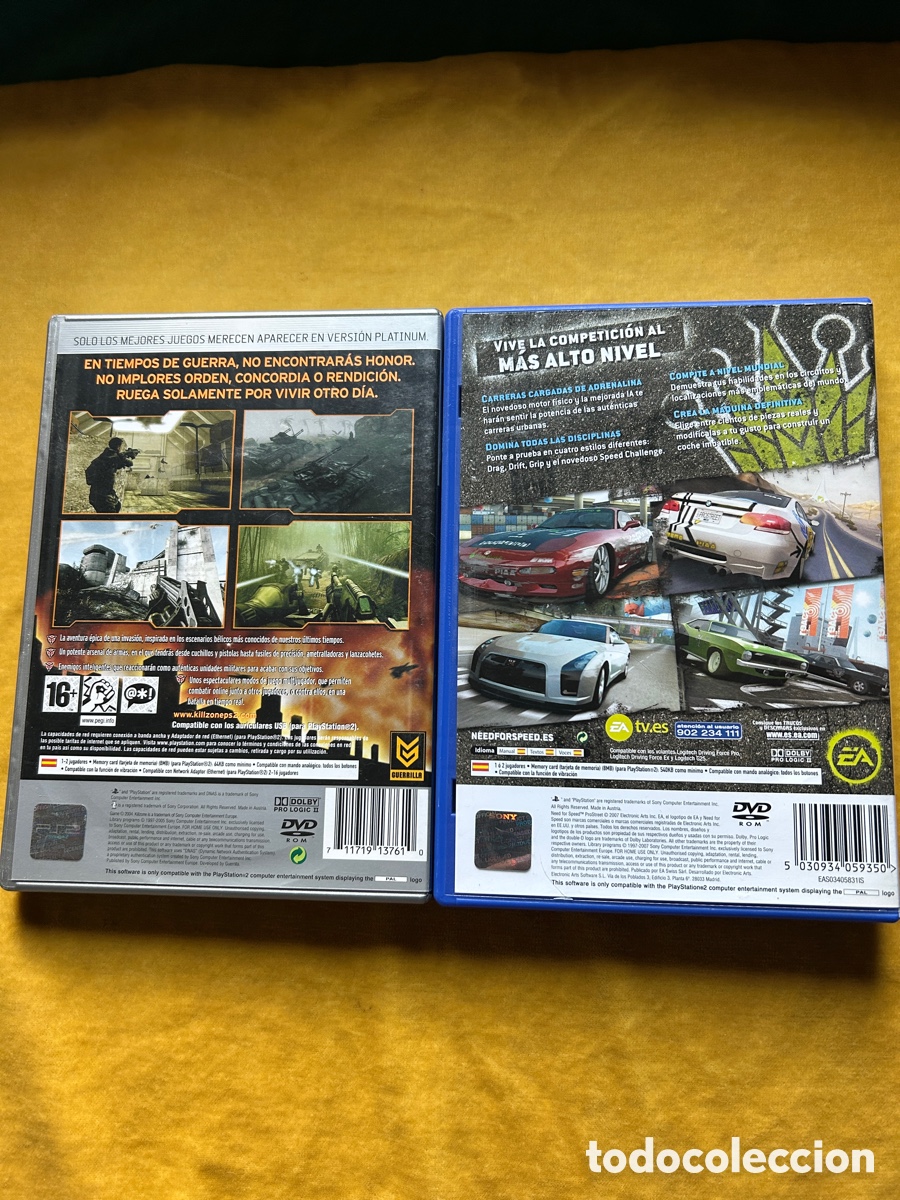Videojuegos y consolas: Pack Ps2 Killzone/NFS Prostreet - Foto 2