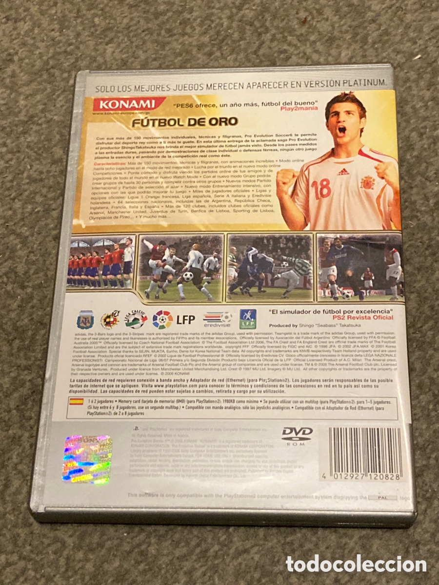 Videojuegos y consolas: Pro Evolution Soccer PES 6 para PS2 - Foto 2