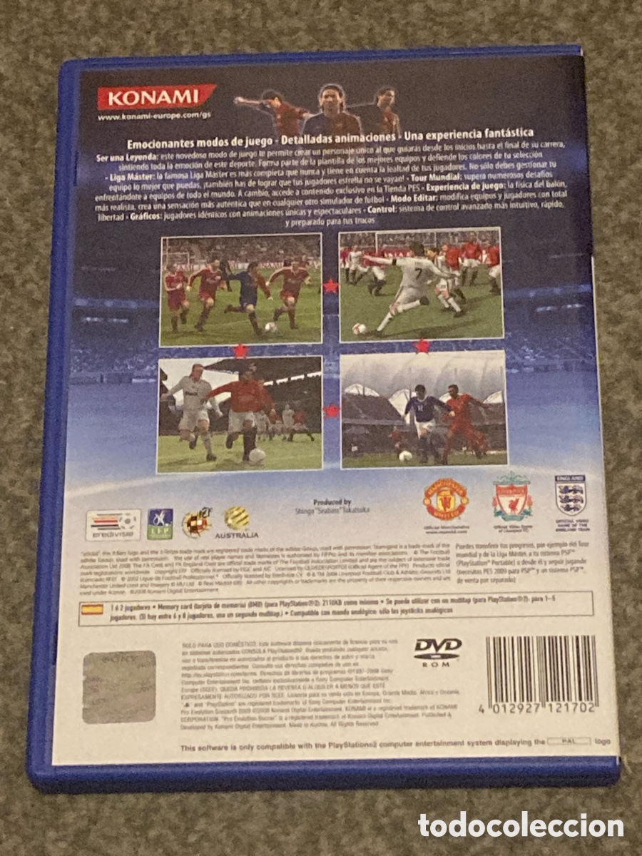 Videojuegos y consolas: Pro Evolution Soccer PES 2009 para PS2 - Foto 2