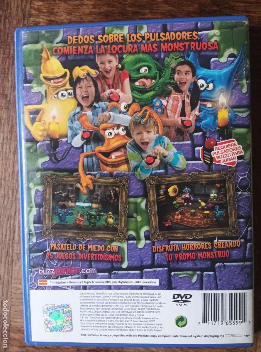 Videojuegos y consolas: Buzz! Junior: Monsters - PS2 PLAYSTION 2 PAL - - Foto 3