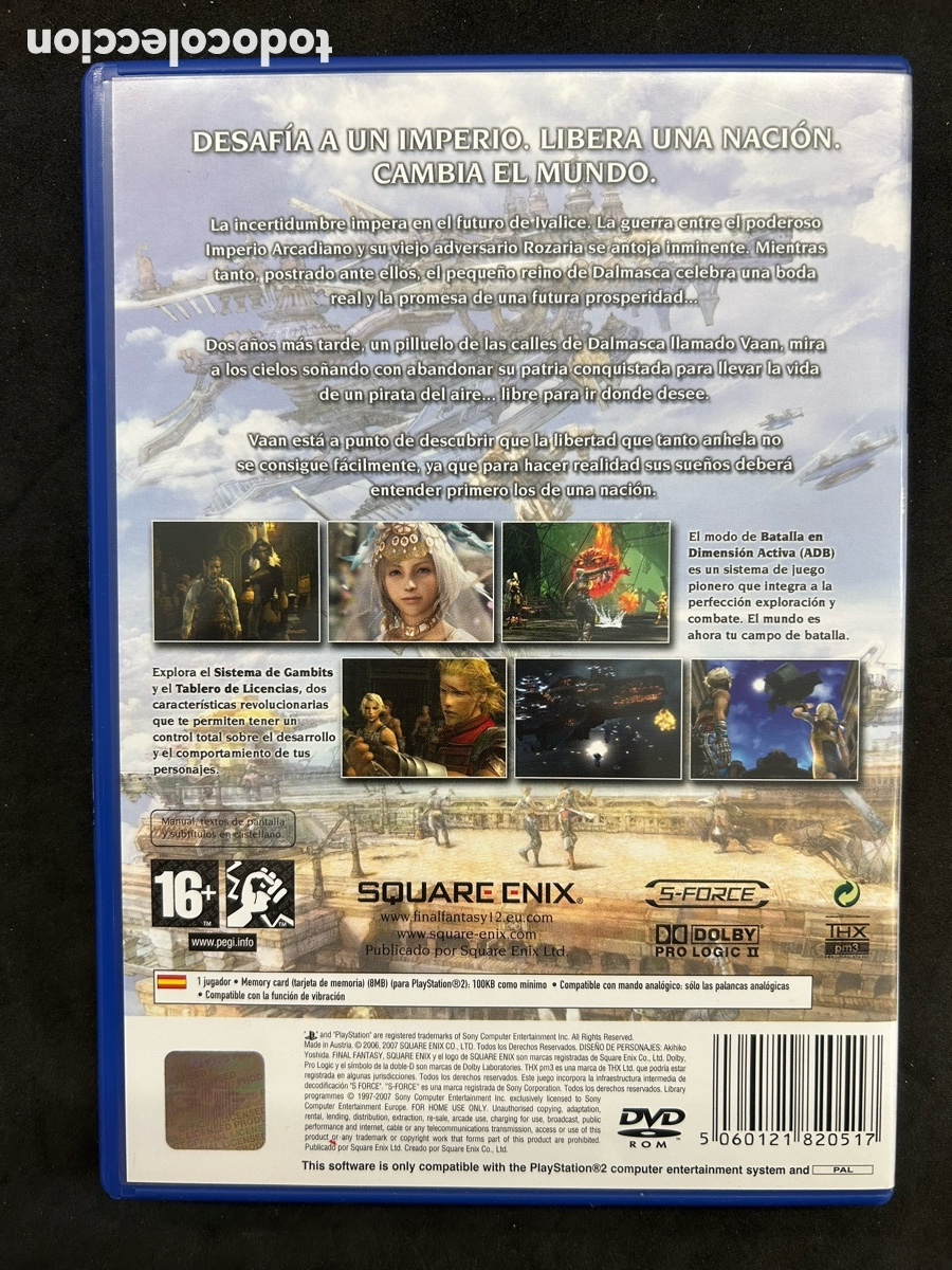 Videojuegos y consolas: Ps2 final Fantasy XII, espa&ntilde;ol - Foto 2