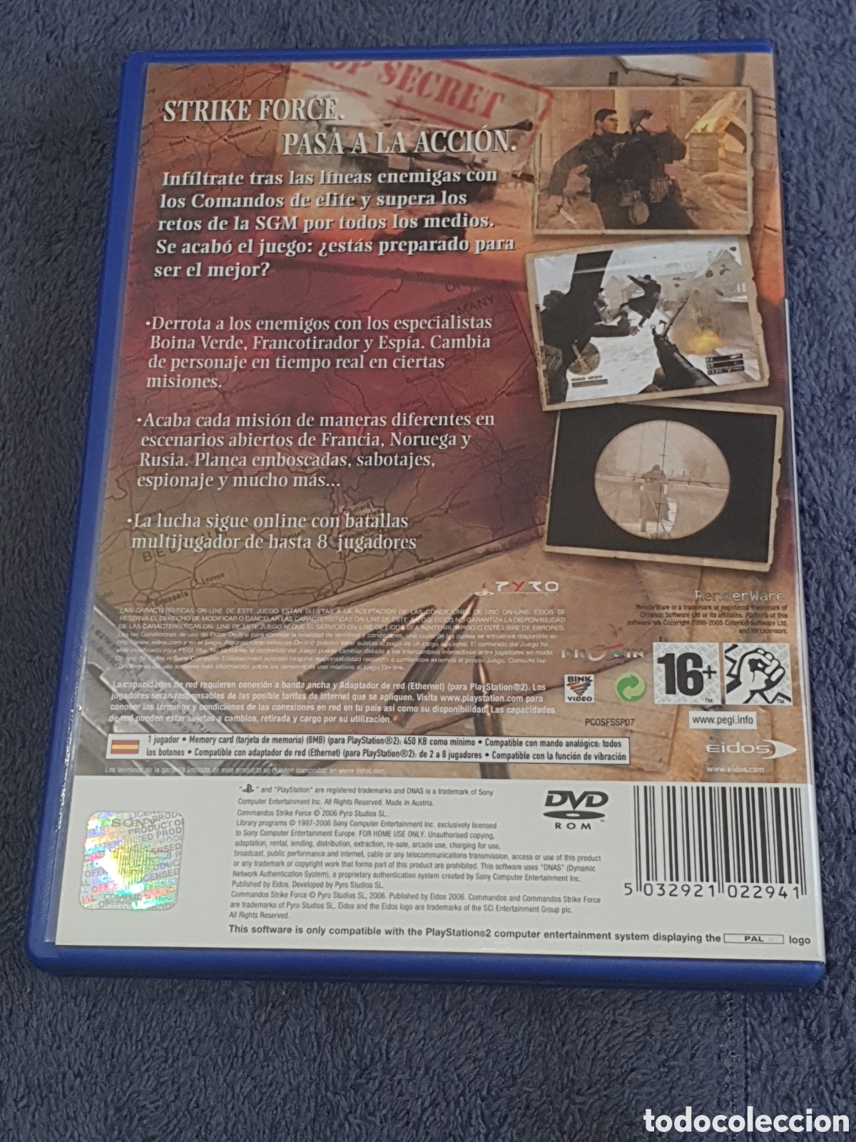 Videojuegos y consolas: PS. Commandos, Strike Force, De 2&ordf; Mano. - Foto 3