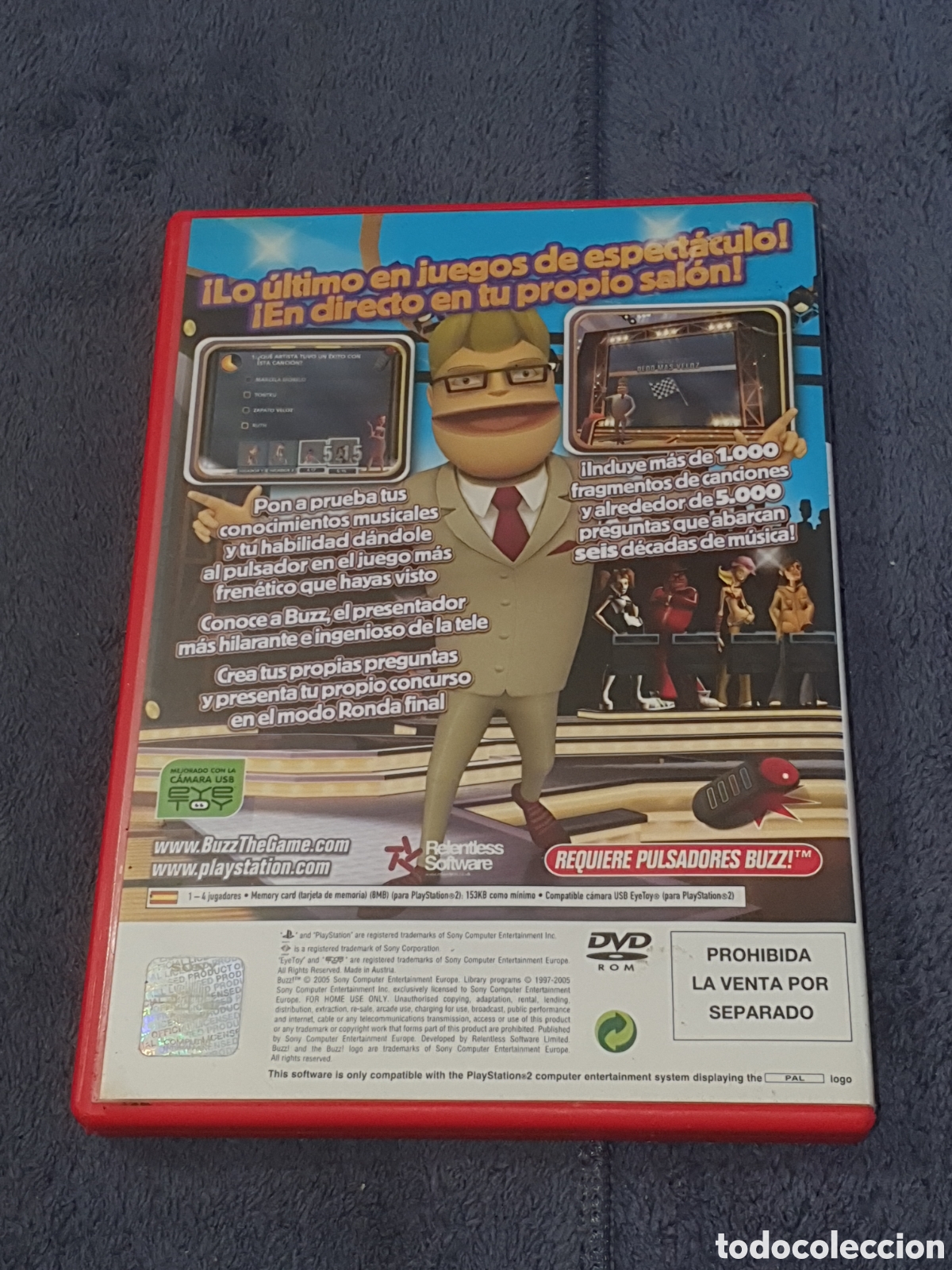 Videojuegos y consolas: PS. Buzz!, El Gran Concurso Musical, De 2&ordf; Mano. - Foto 3