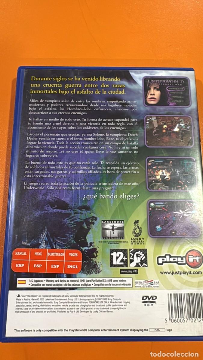 Videojuegos y consolas: Underworld: The Eternal War [PS2] - Foto 2