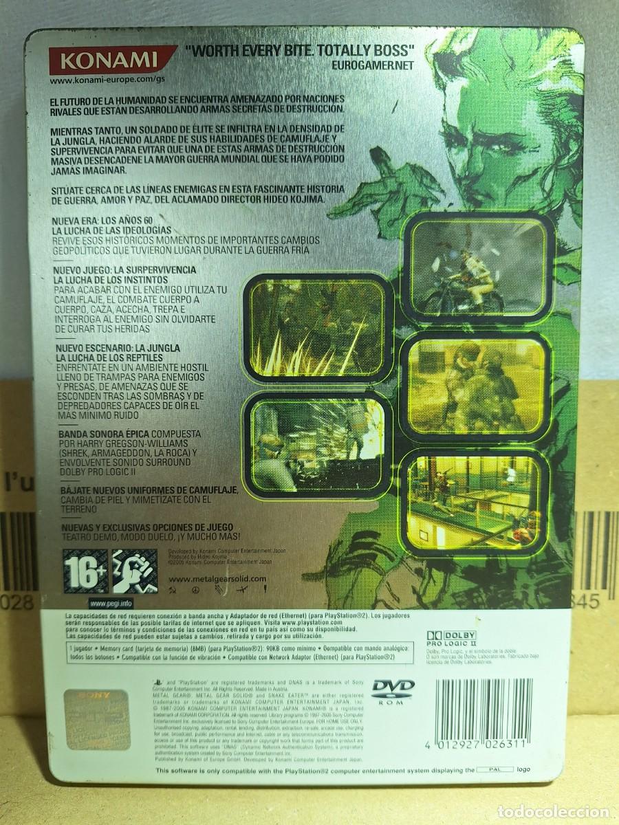Videojuegos y consolas: Metal Gear Solid 3 PS2 Edici&oacute;n Met&aacute;lica PAL - Foto 2