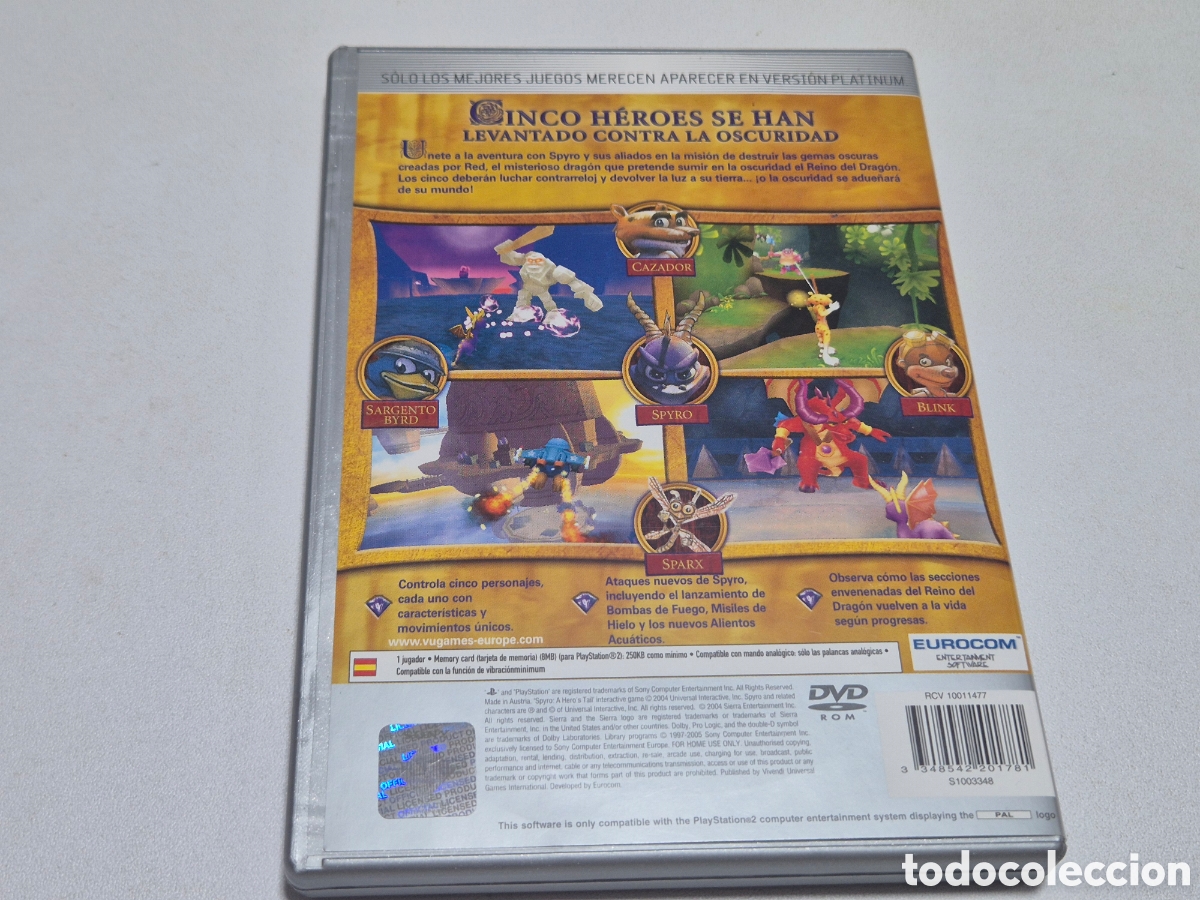 Videojuegos y consolas: SPYRO A HEROS TAIL . Ps2 - Foto 2