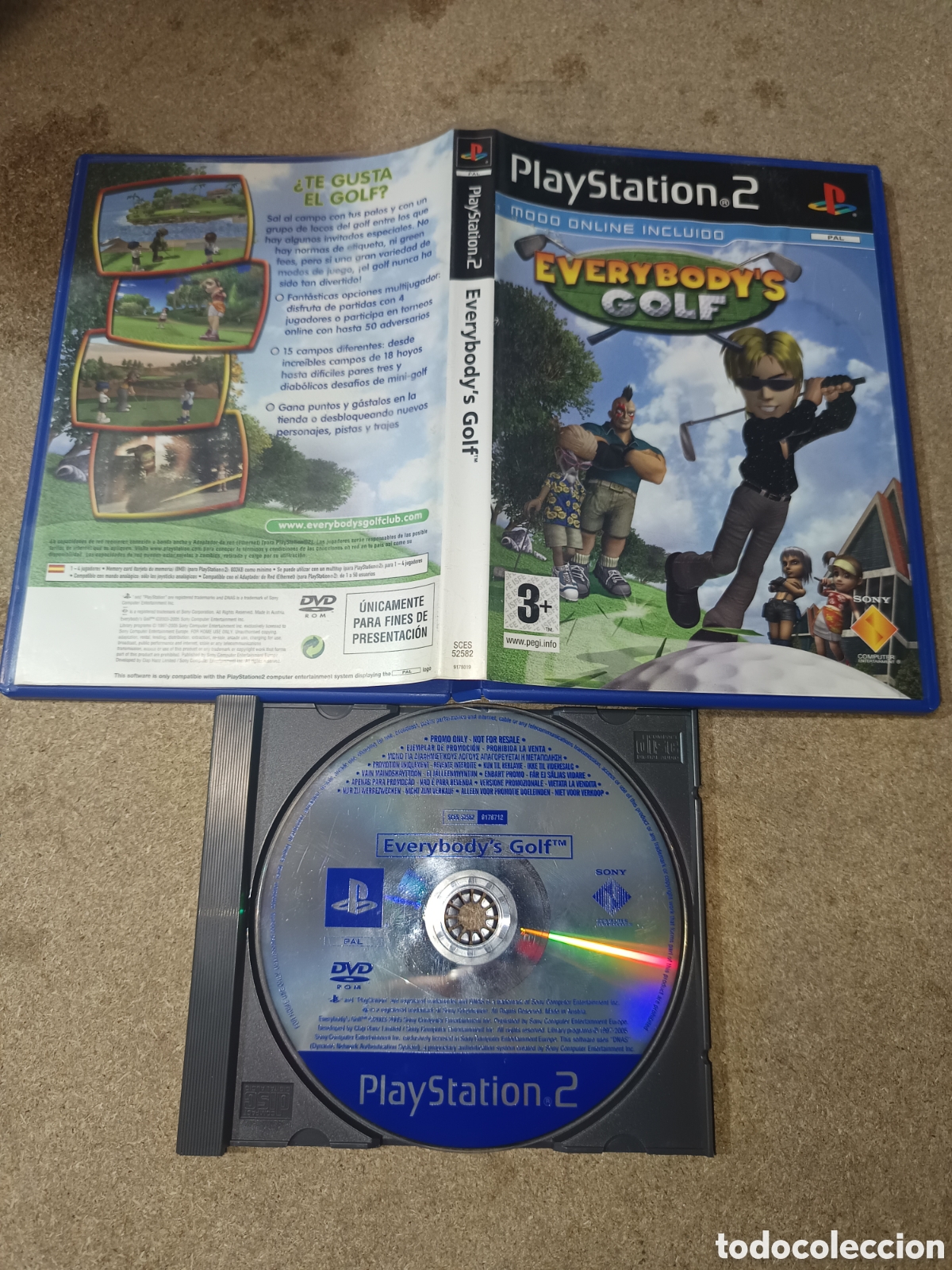 Videojuegos y consolas: PS2 EVERYBODYS GOLF PAL ESP PROMO - Foto 1